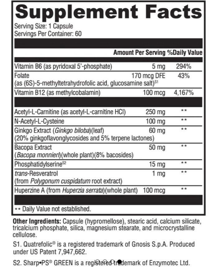 Memory Sustain / Поддержка памяти Neurobiologix/1