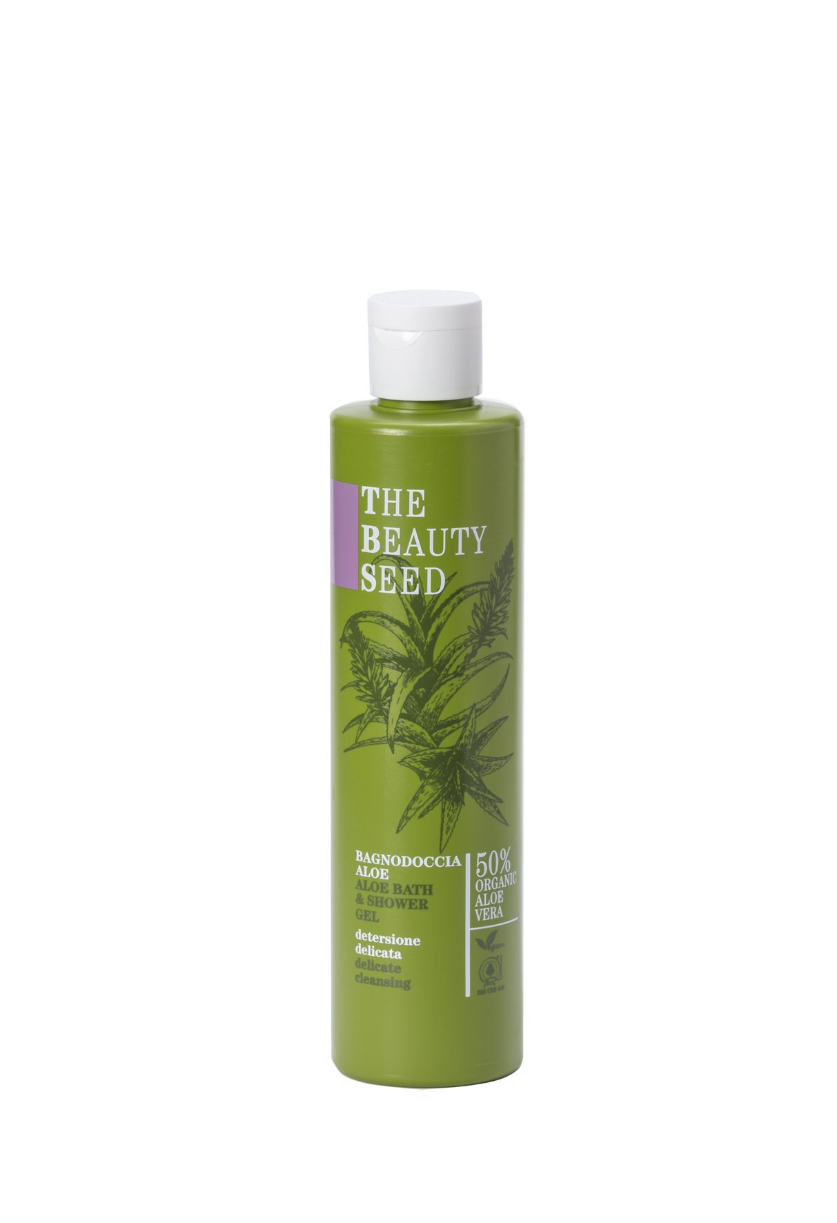TBS ALOE BATH & SHOWER GEL  gentle cleansing Гель для душу/ванни заспокійливий та зволожуючий для всіх типів шкіри Bioearth, 