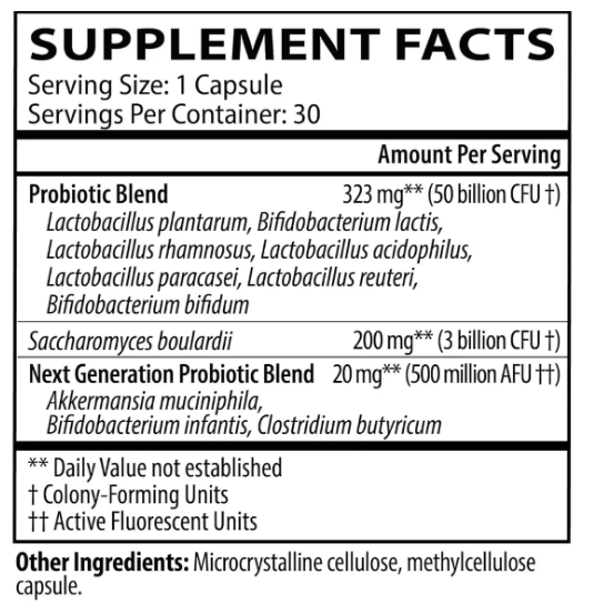 Biotic Supreme 50 / Пробіотики 50 млрд КУО Neurobiologix /1