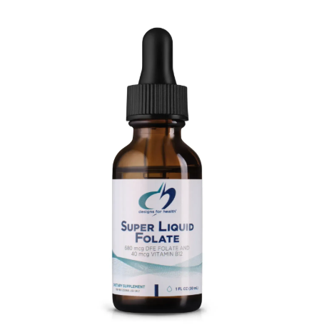 Super Liquid Folate - Фолієва кислота 400 мкг Вітамін Б9 рідкий Designs for Health