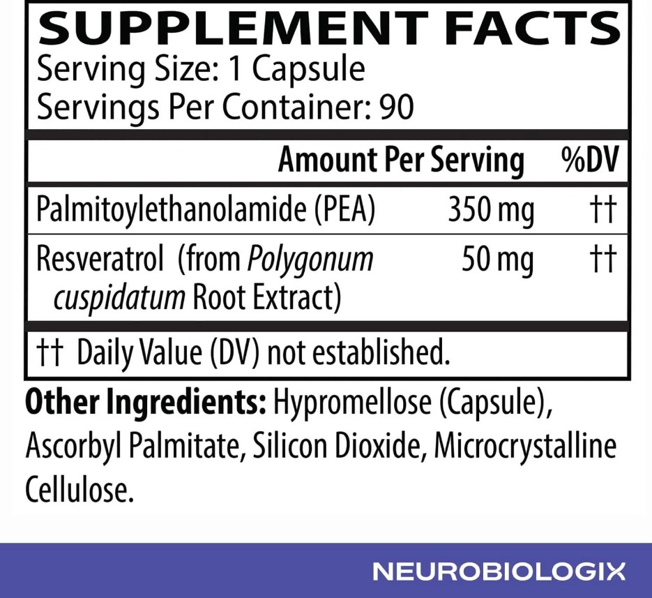 Pea Soothe Support / Пальмітоілетаноламід ПЕА Neurobiologix /1