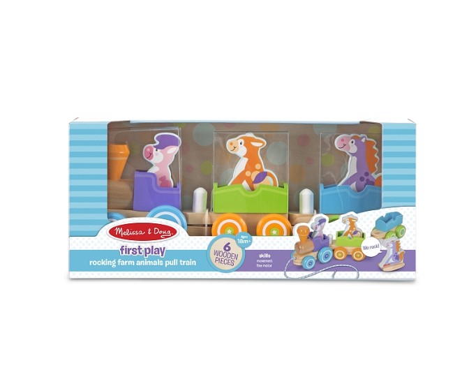 Дерев'яний потяг з тваринами Melissa&Doug/1