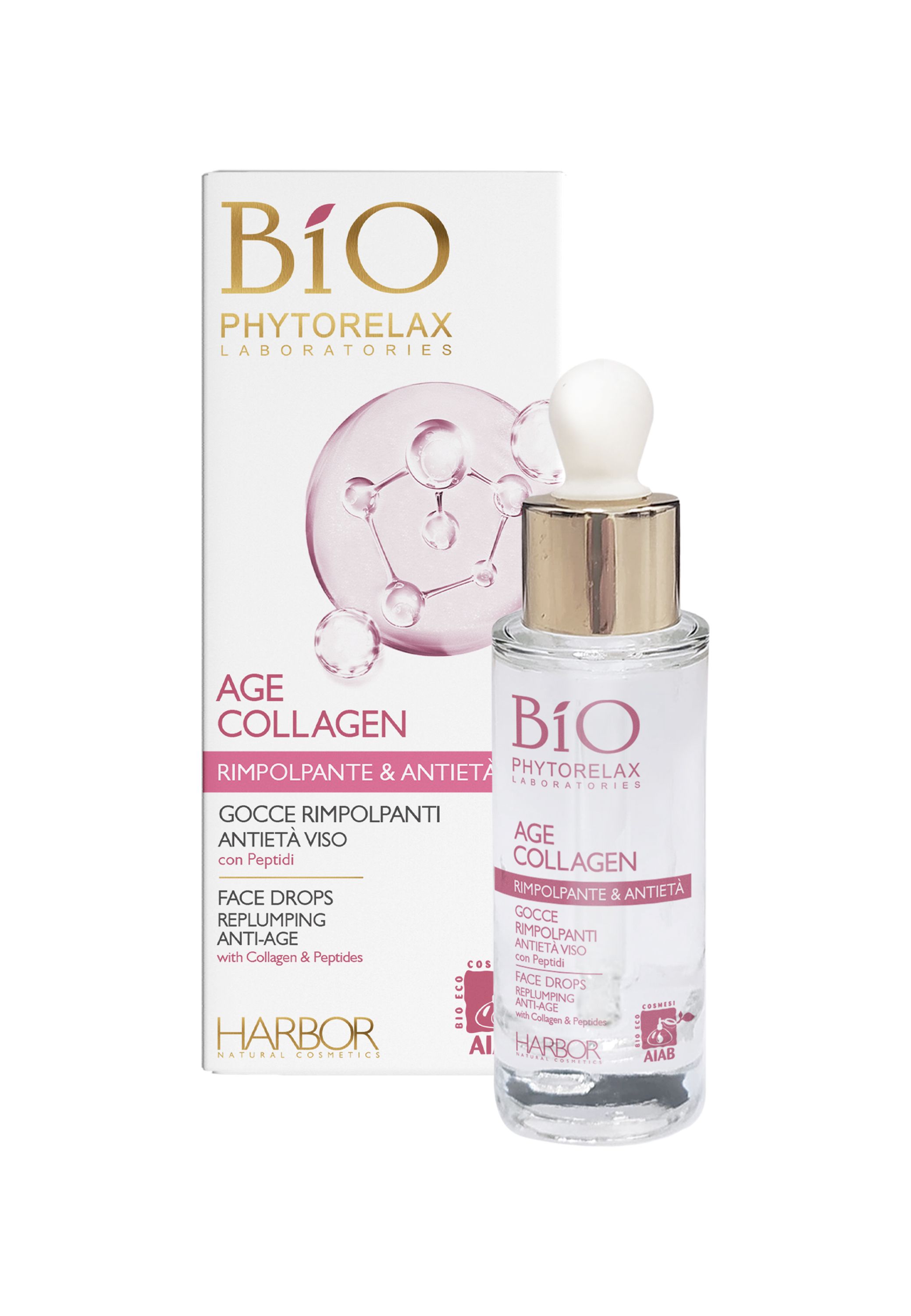 Сироватка-краплі антивікова д/обличчя    	 AGE COLLAGEN PLUMPING FACE DROPS Phytorelax