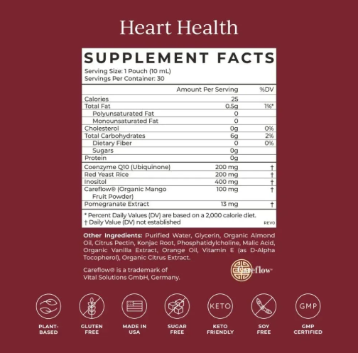 Heart Health / Поддержка сердца и здорового уровня холестерина Cymbiotika, /1