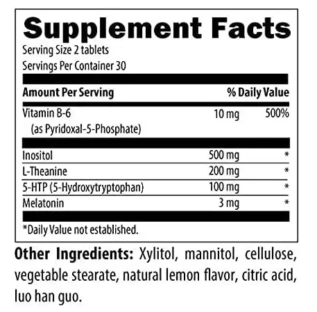 Insomnitol / Успокаивающий комплекс + мелатонин для качественного сна Designs for Health/1