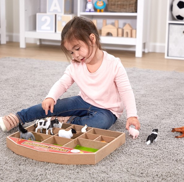Игровой набор животных фермы, 10 штук Melissa&Doug/1