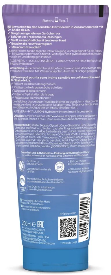 Гель для інтимної гігієни Vlora+ pH Balancing Weleda/1