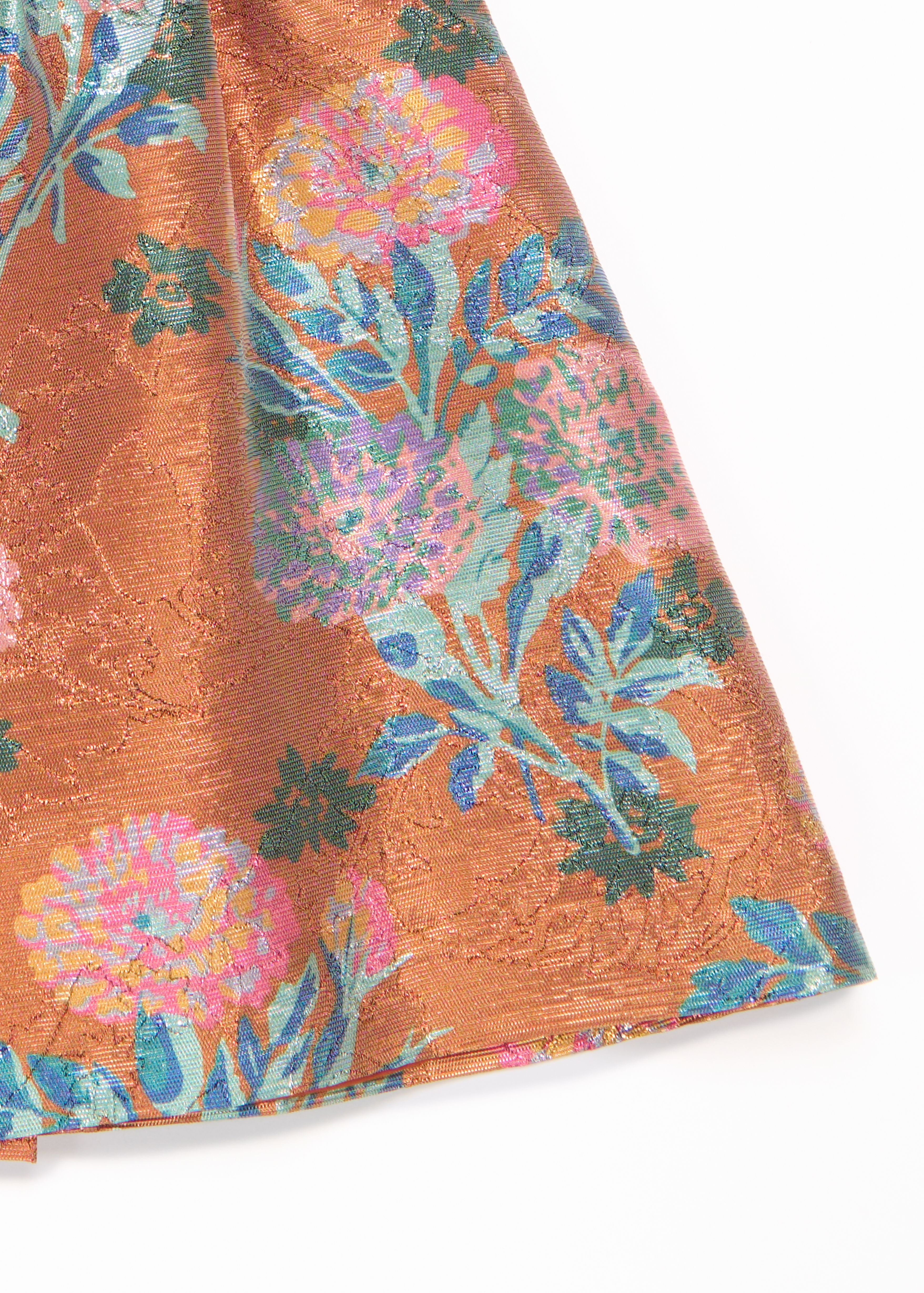 Юбка металлическая цветочная печать Caramel,/1