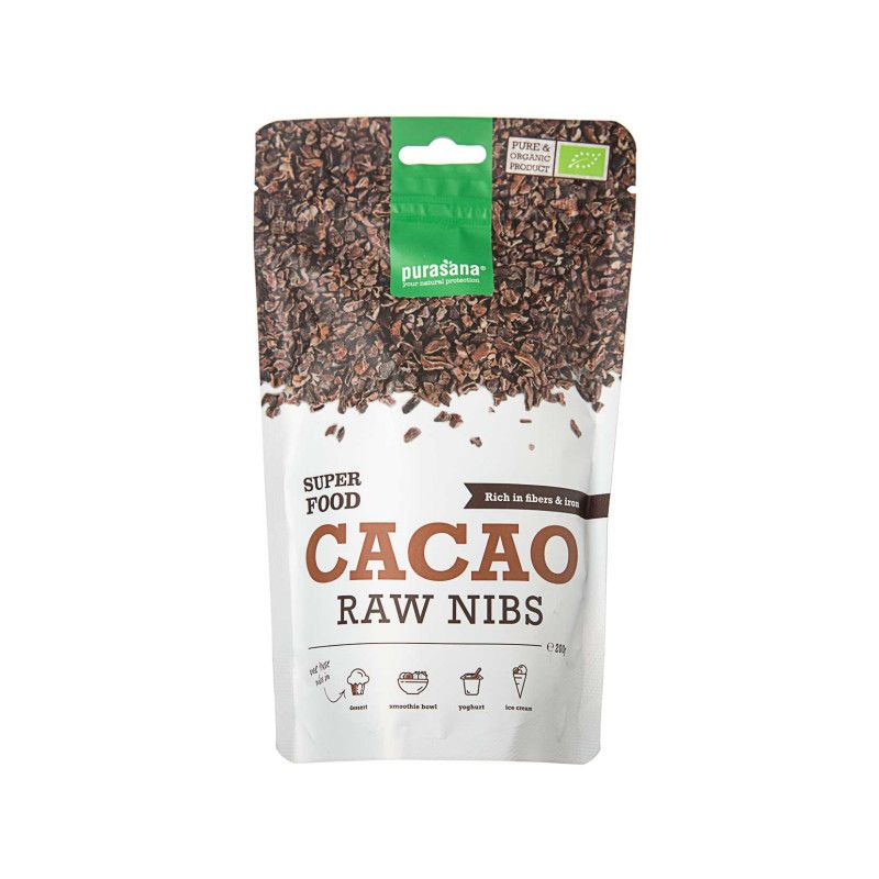 Какао-бобы органические Purasana, 