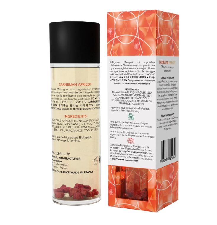 Массажное масло EXSENS Carnelian Apricot (бодрящая с сердоликом)/1