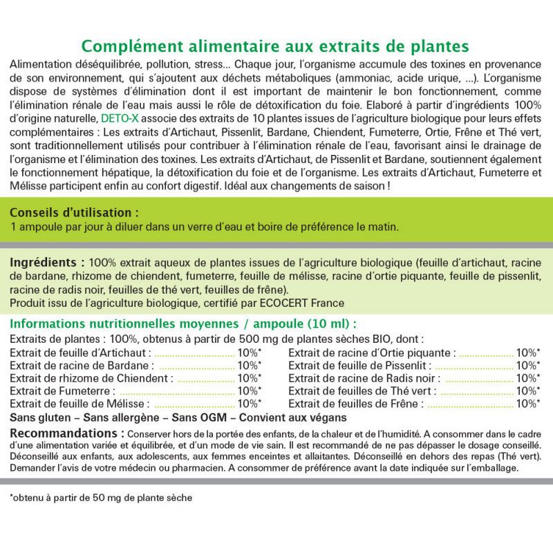 КОМПЛЕКС NUTRIEXPERT ДЕТОКС ОРГАНІЧНИЙ / DETO-X BIO/1