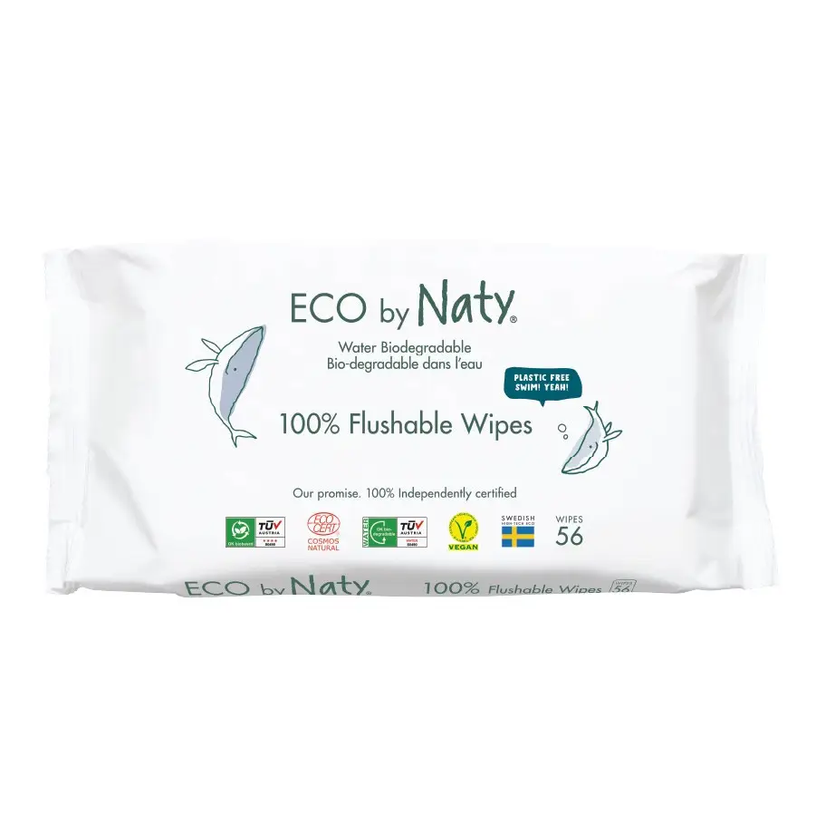 Органическая влажная туалетная бумага Eco by Naty, 