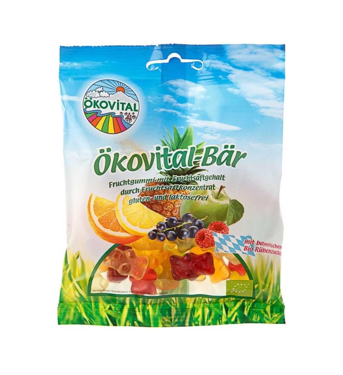 Конфеты желейные Мишки органические Okovital, 