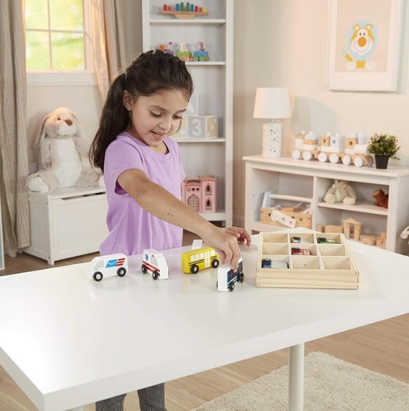 Набір дерев'яних автомобілів Melissa&Doug/1
