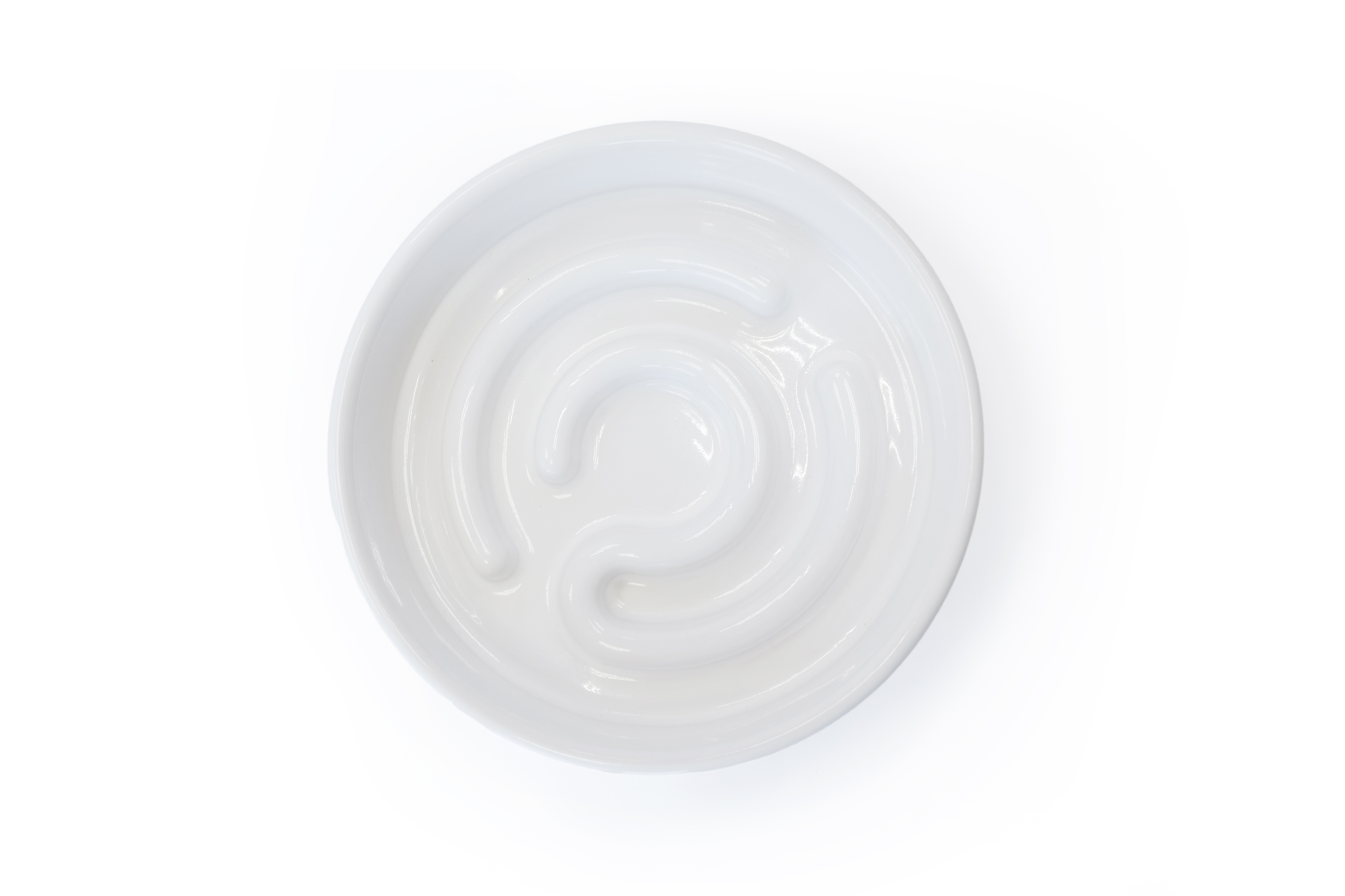 Керамическая миска Slow Feeder White, Harley and Cho/2
