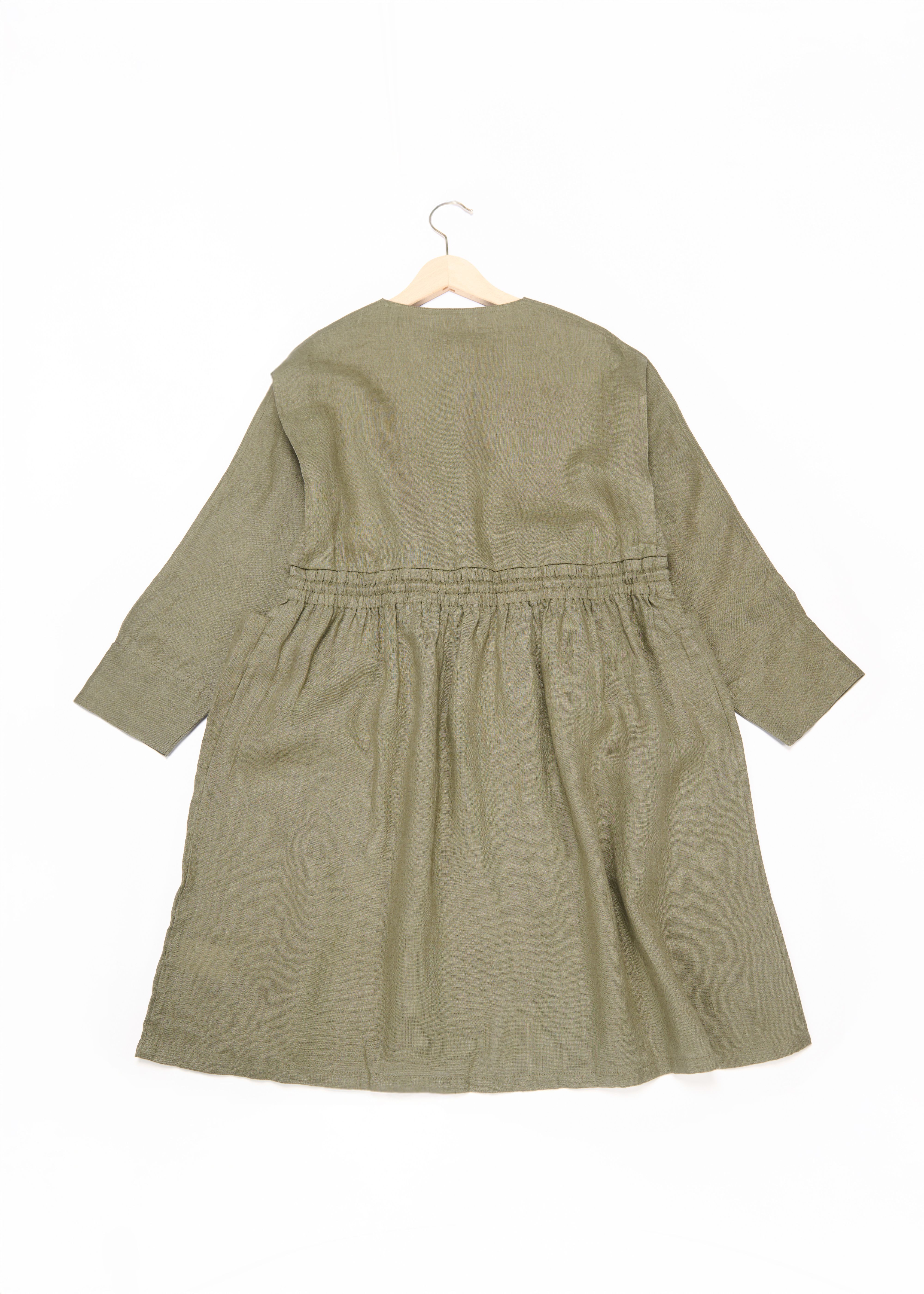 Трикотажна сукня сіро-зелена Caramel,/1