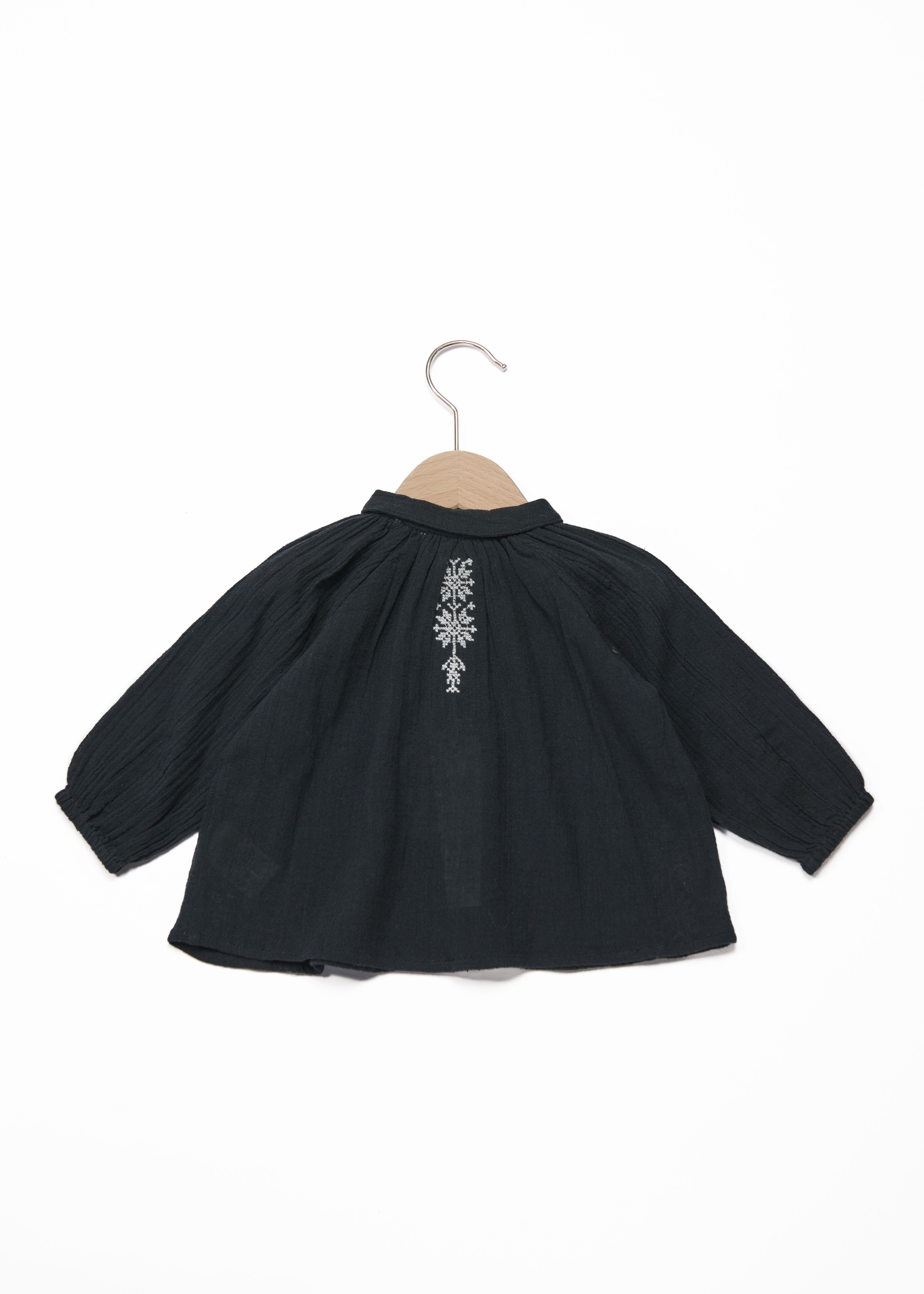 Тканий топ для немовлят чорний Caramel, /1