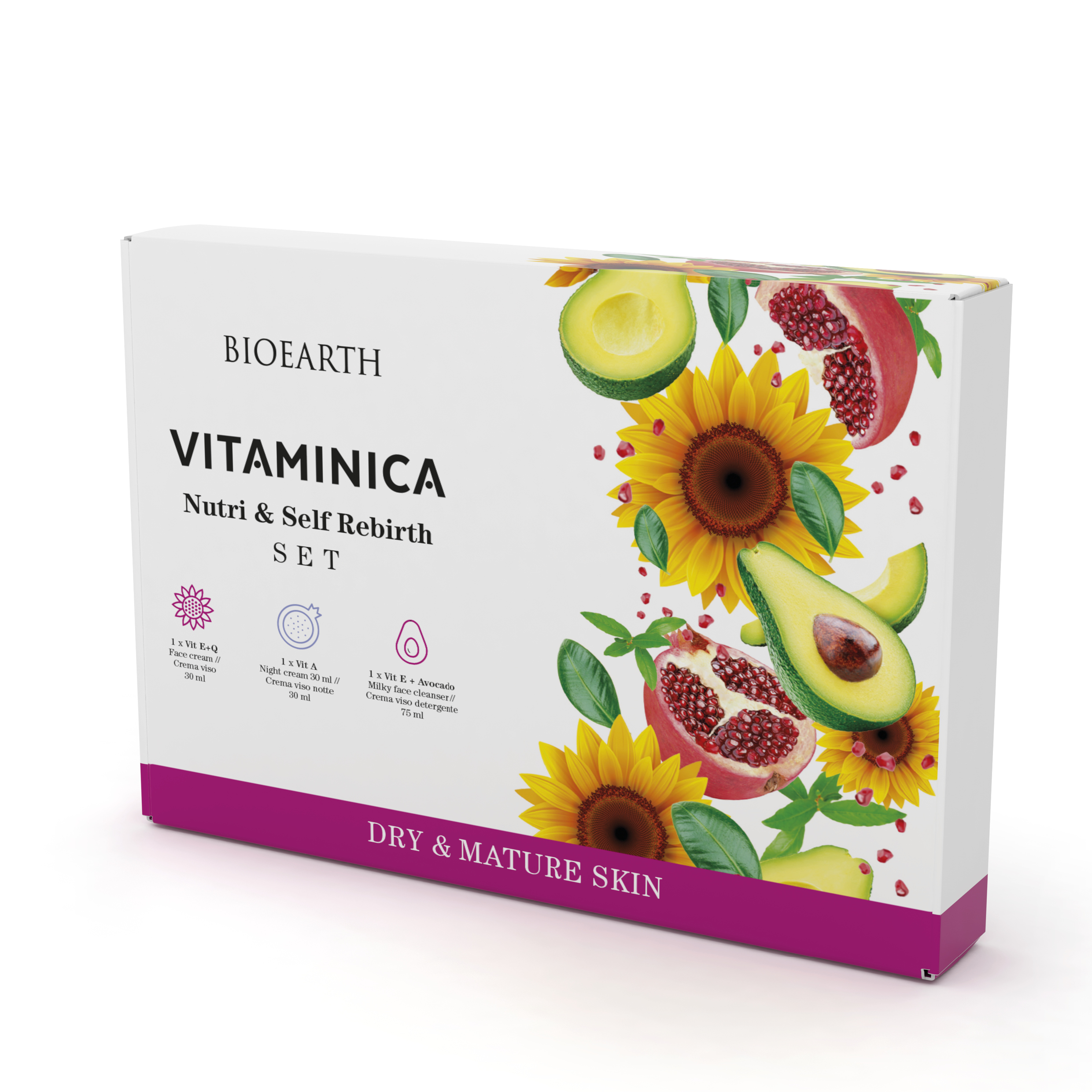 Vitaminica NUTRI& SELF REBIRTH SET / Набор для питания кожи Bioearth, 