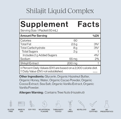 Shilajit Liquid Complex - Мумійо – фульвова кислота та мінерали Cymbiotika, /1