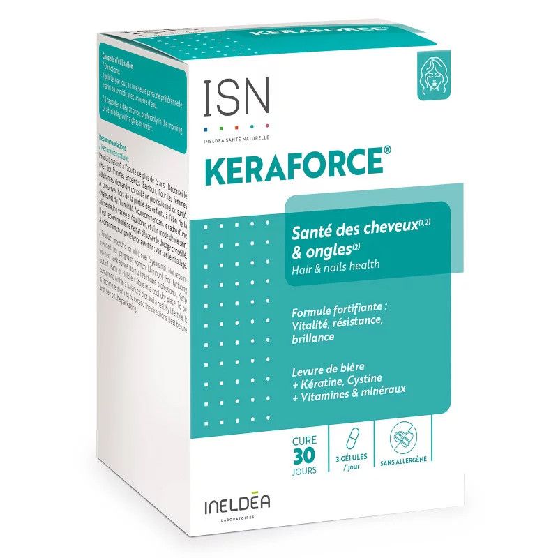 КЕРАФОРС Волосы-Ногти - Кератин + МСМ + группа витаминов В INELDEA Santé Naturelle, 