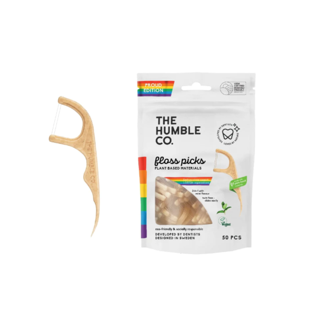Зубной флосс Limited с ручкой из кукурузного крахмала The Humble Co