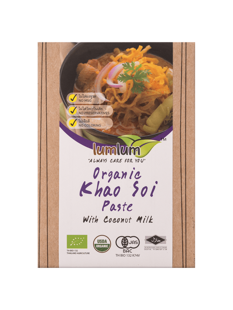 Паста Кхао Сой з кокосовим кремом органічна, Lumlum