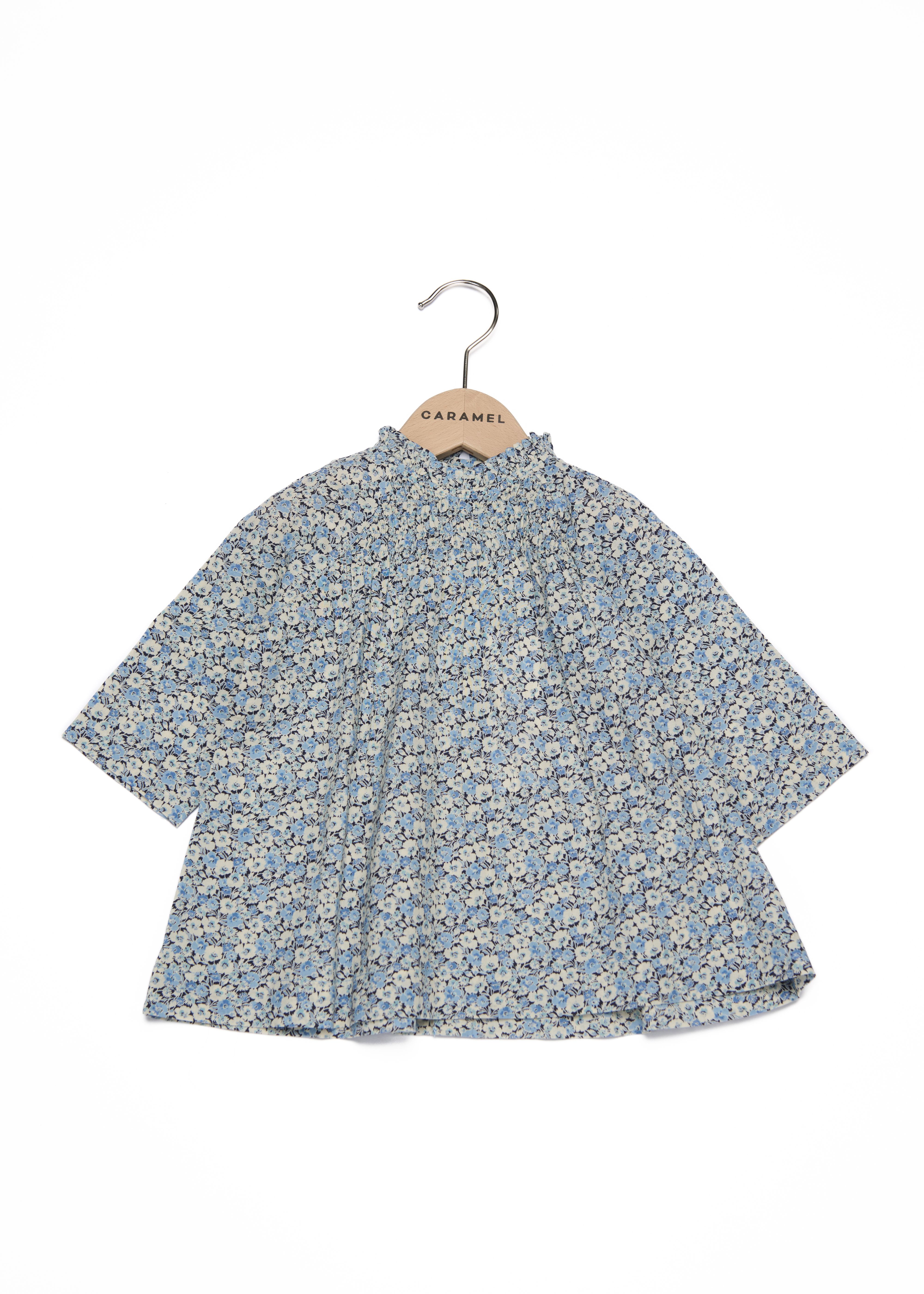 Платье для новорожденных синяя флора Caramel, 