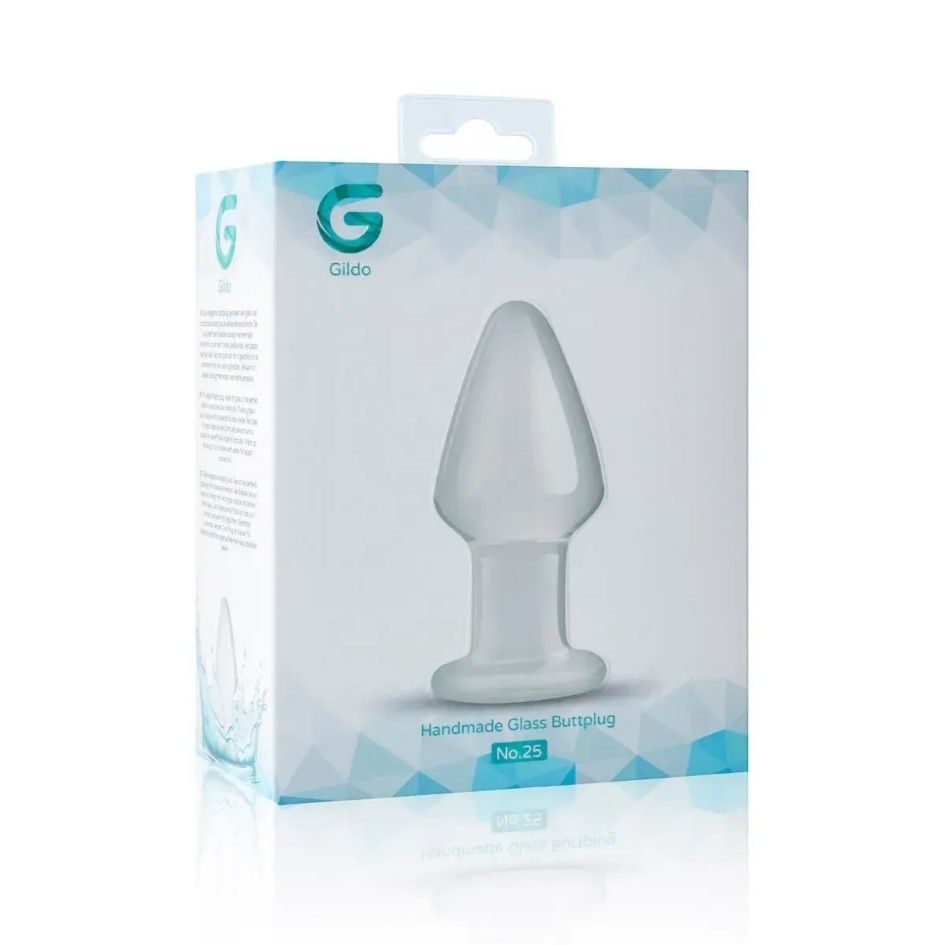 Скляна анальна пробка Glass Buttplug No. 25 Gildo/3