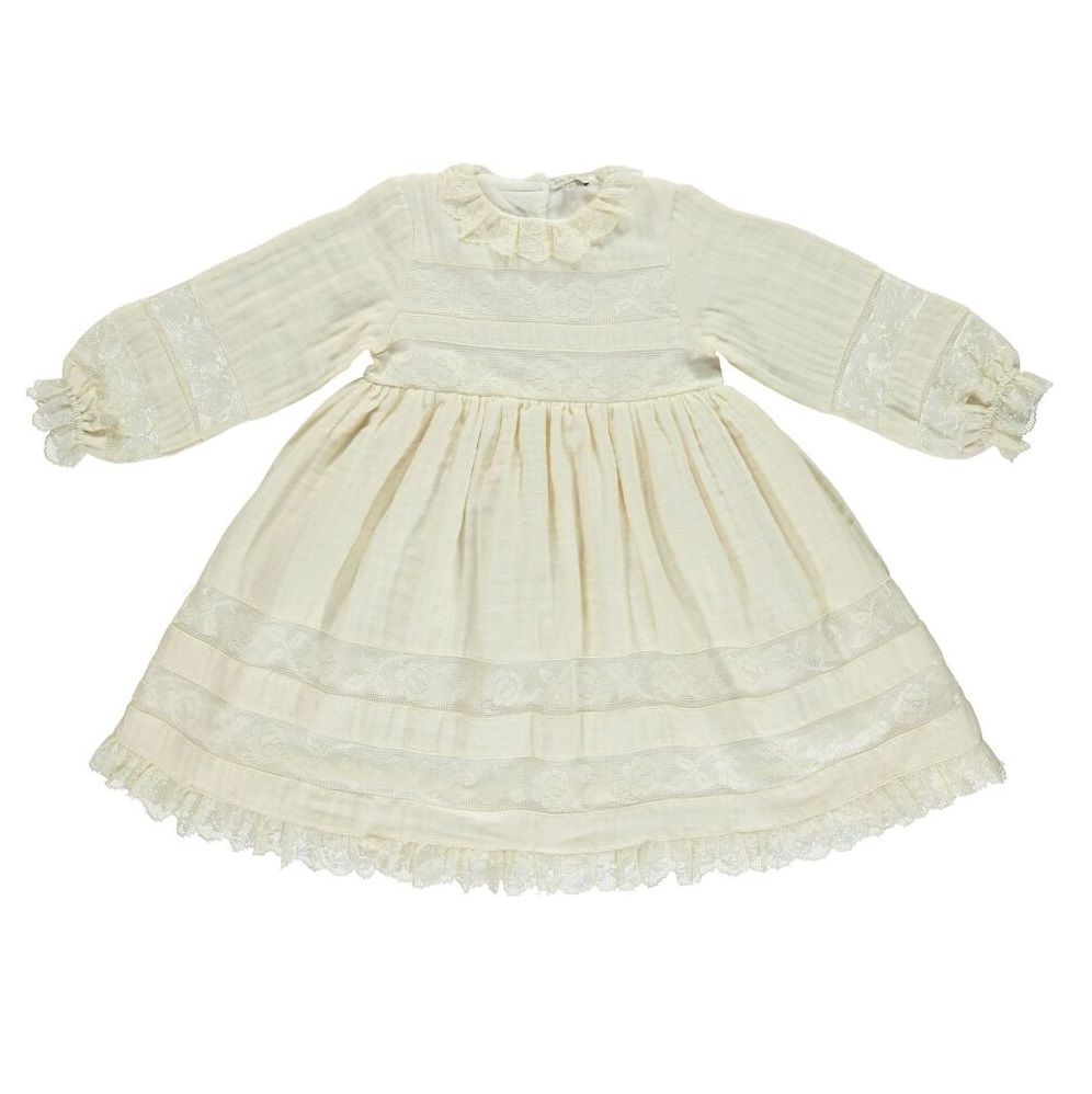 Rose dress Natural undyed Bebe Organic, 