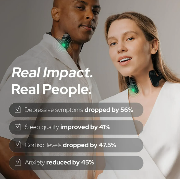 Vagus Nerve Stimulator / Стимулятор блукаючого нерва, реабілітаційний аксесуар Pulsetto FIT/5