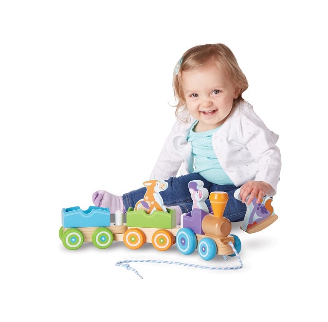 Дерев'яний потяг з тваринами Melissa&Doug/2