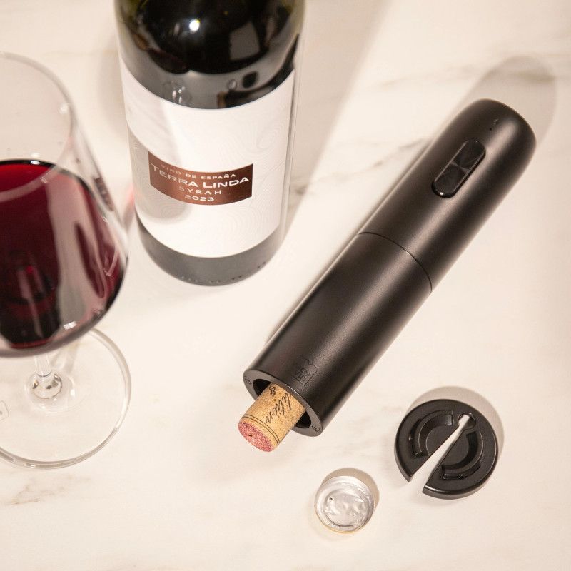 Штопор электрический для вина черный, Vacu Vin/2