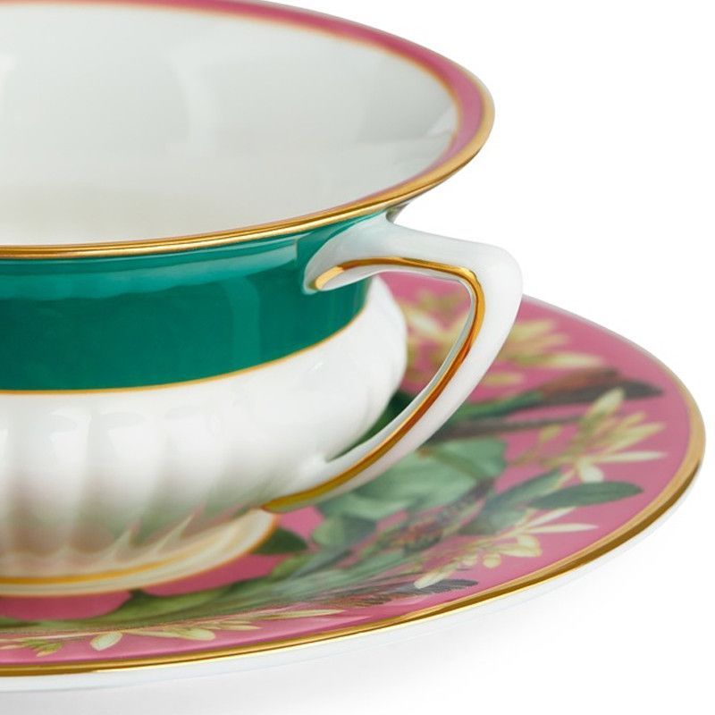 Чашка с блюдцем Розовый Лотос "Pink Lotus" Wonderlust Teaware, Wedgwood/1