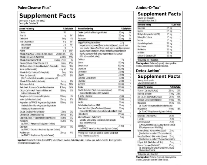 PaleoCleanse Plus Detox Program - Програма детоксикації на 14 днів полуниця Designs for Health/1