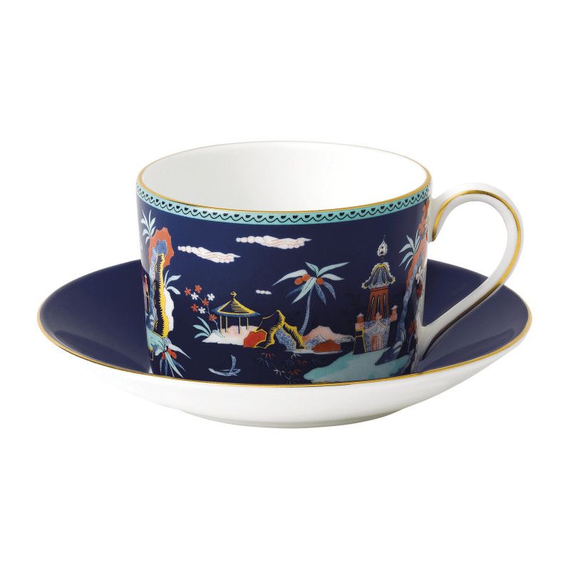 Чашка с блюдцем "Blue Pagoda" Wonderlust, Wedgwood