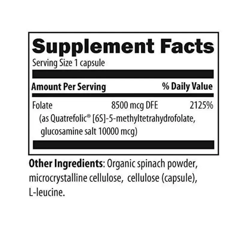 L-5-MTHF / Метилфолат 8500 мкг Designs for Health/1
