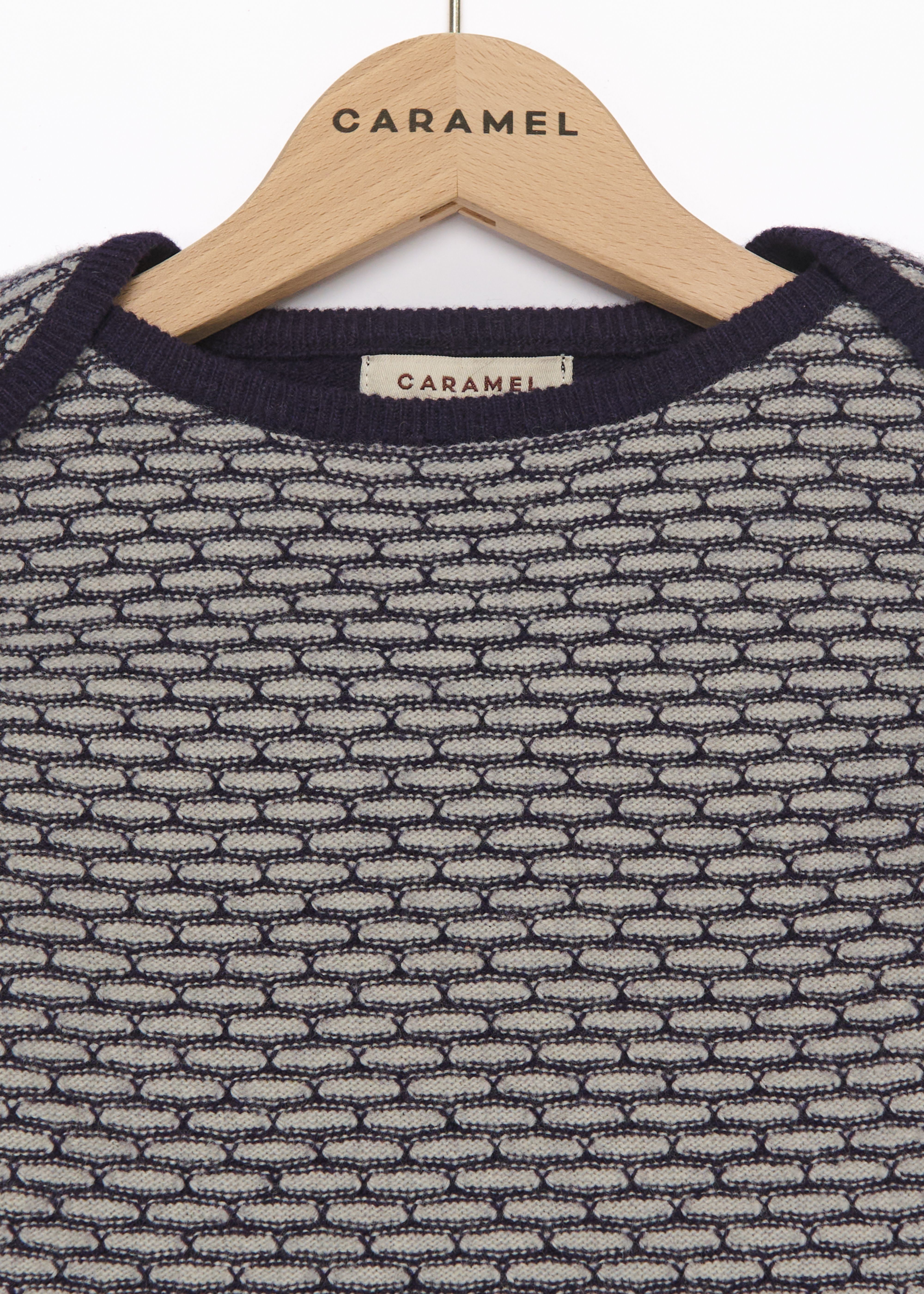 Вязаный джемпер для младенцев, паслен жаккард Caramel, /2