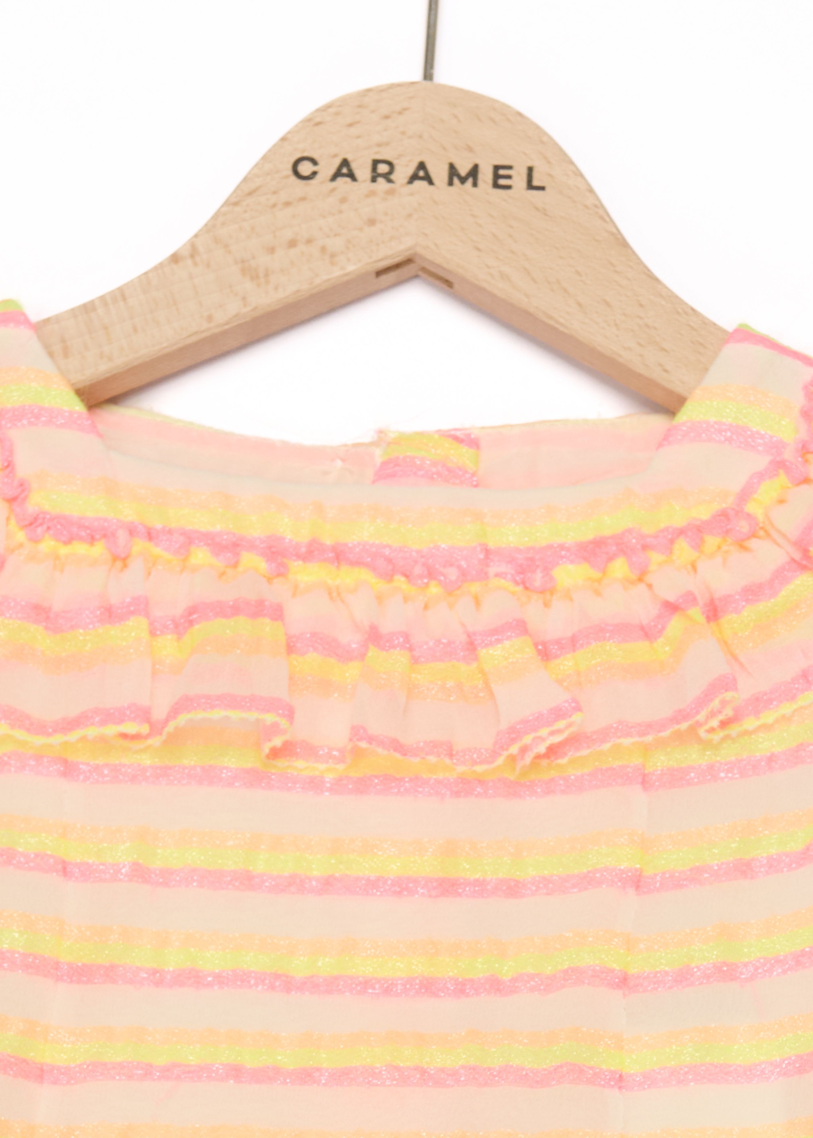 Сукня в карамельні смуги з блискітками  Caramel,/1