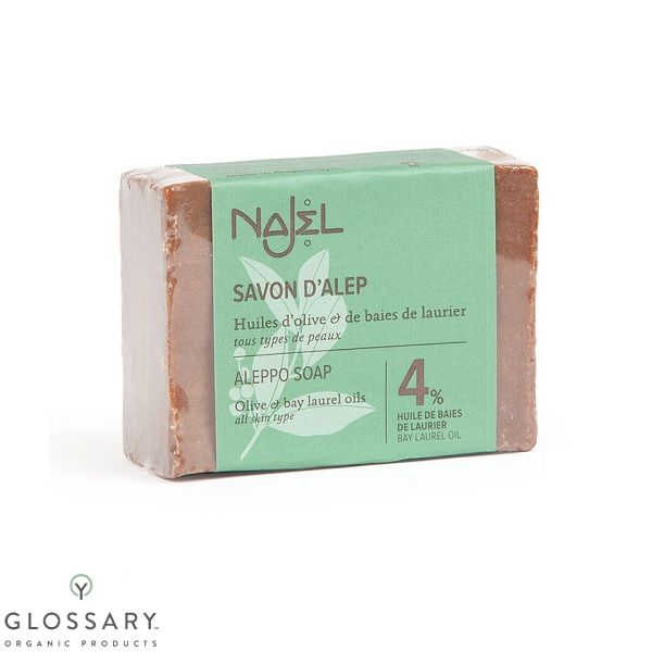 Алеппское мыло  (4%) для всех типов кожи Najel, 