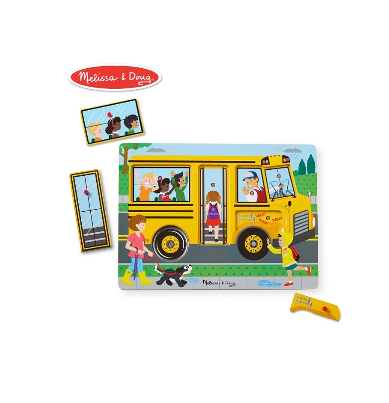 Звуковой пазл "Школьный автобус" от 2 до 5 лет Melissa&Doug/1