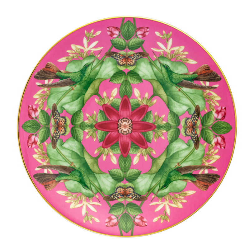 Тарелка "Розовый лотос" 20см Wonderlust Teaware, Wedgwood