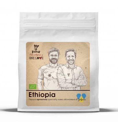 Органічна кава обсмажена в зернах "Ethiopia" Екород, 