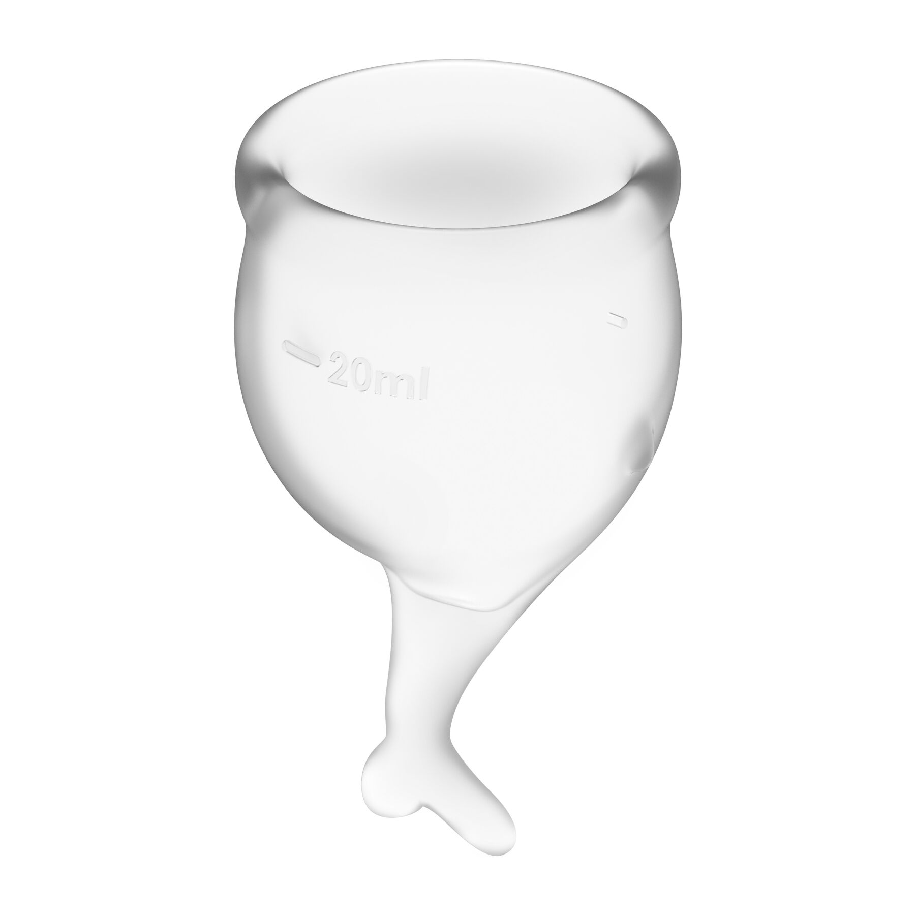 Набор менструальных чаш Satisfyer Feel Secure (transparent), 15 мл и 20 мл, мешочек для хранения/1
