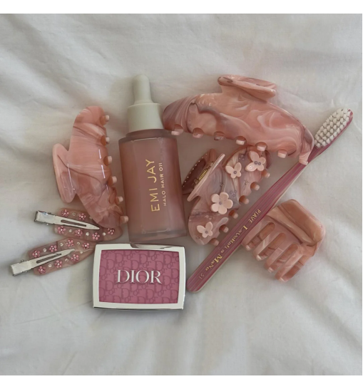 Big Effing Clip in Pink Chantilly - Большой крабик для волос Pink Chantilly Emi Jay, /1