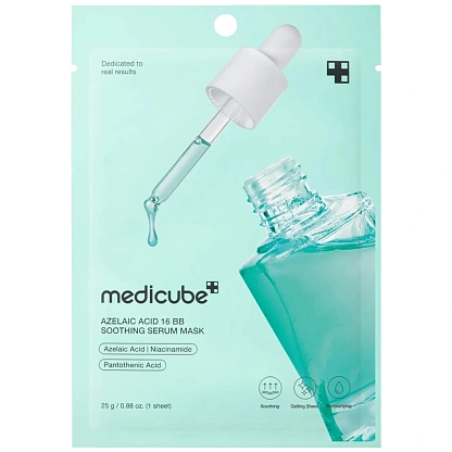 Успокаивающая тканевая маска-сыворотка с азелаиновой кислотой Medicube магазин Glossary 