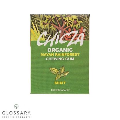 Жевательная резинка органическая Мята Chicza, магазин Glossary 