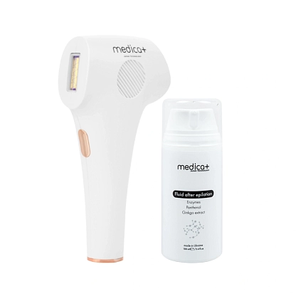 Набор Фотоэпилятор MEDICA+ Haircleaner 8.0 + Флюид после эпиляции MEDICA+ Fluid after Epilation магазин Glossary 