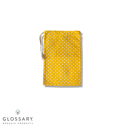 Мешочек для хранения круп желтый в горох Goodleks /  магазин Glossary 