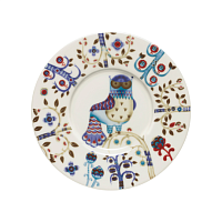 Блюдце белое с рисунком Taika, Iittala магазин Glossary 