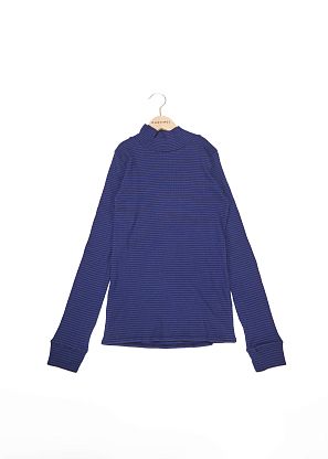 Трикотажный топ в синюю/коричневую полоску Caramel, магазин Glossary 